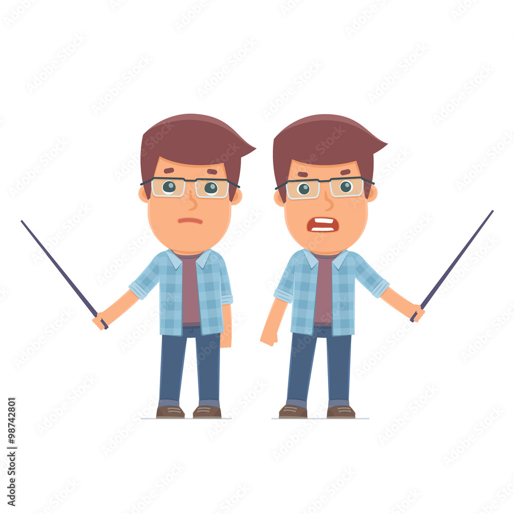 Angry and Sad Character Freelancer making presentation using poi Angry and Sad Character Freelancer making presentation using poi
