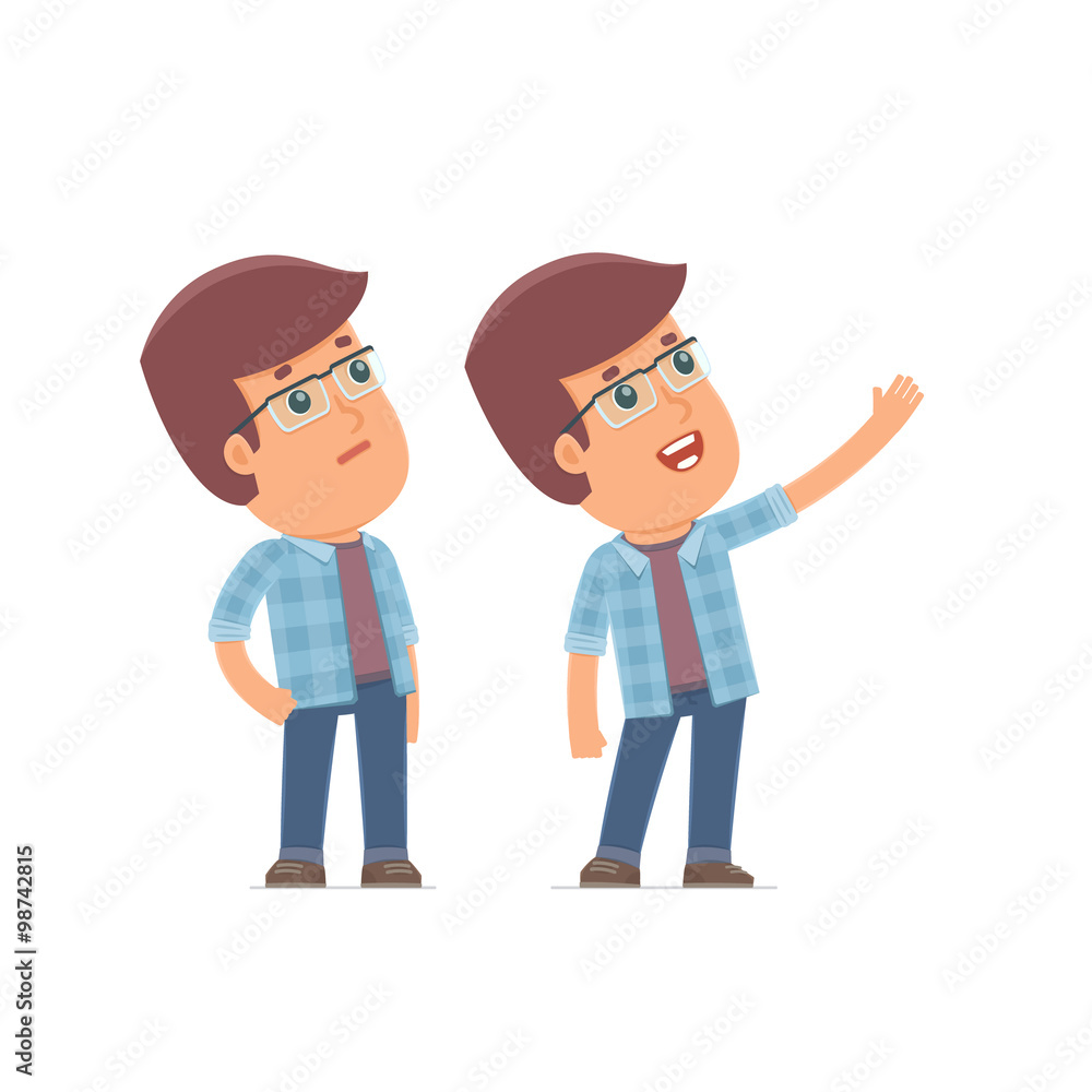 Active and Intelligent Character Freelancer making presentation Active and Intelligent Character Freelancer making presentation