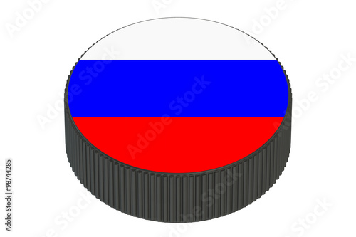 Free Download Puck with flag of Russia - GFXLoad