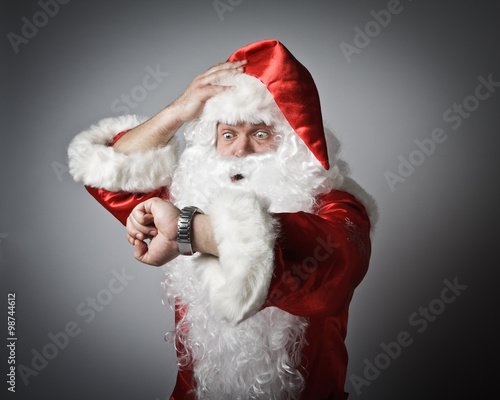 Santa Claus is late.