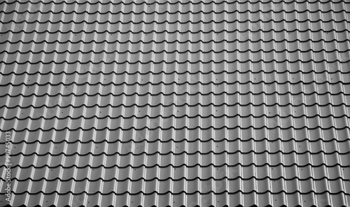 Grey tiles roof background