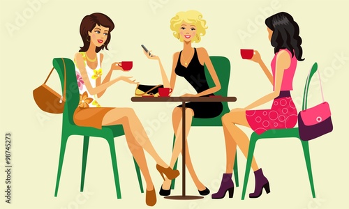 women chating