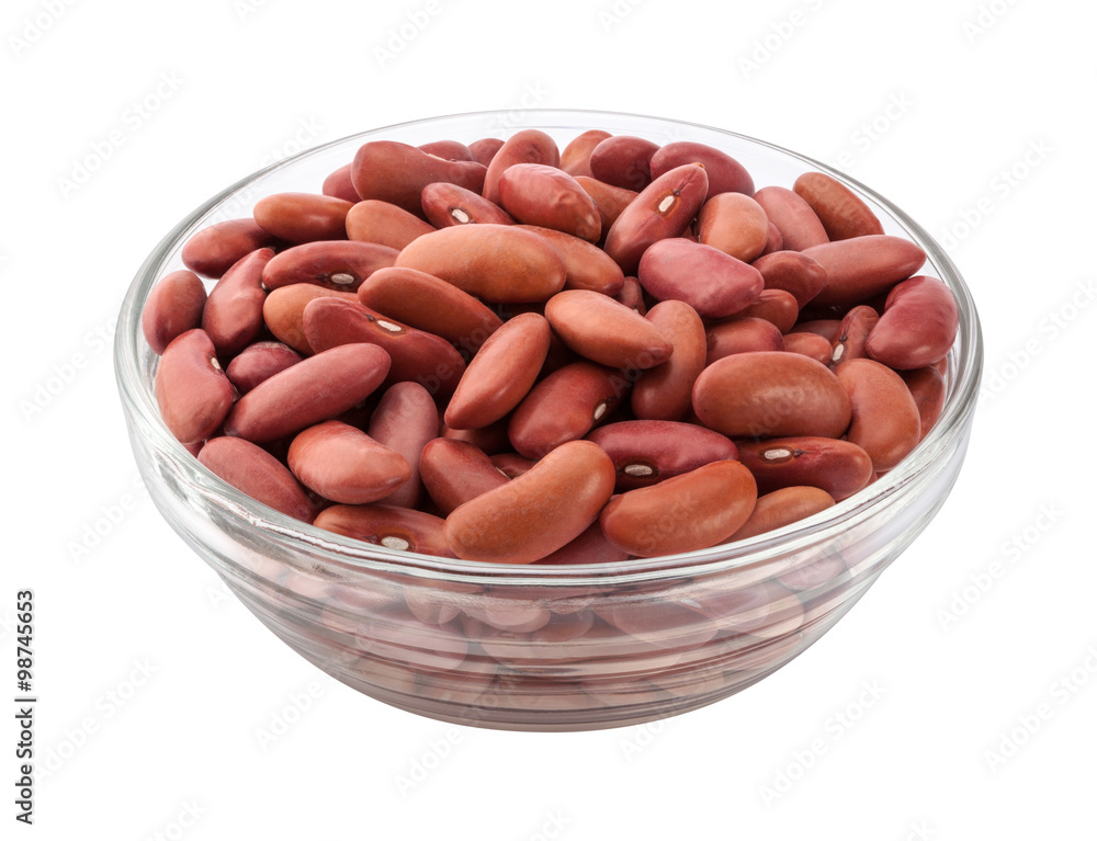 Red Kidney Beans in a Glass Bowl Red Kidney Beans in a Glass Bowl