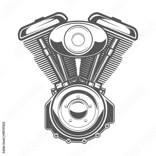 Motorcycle engine emblem, Vintage motorcycle labels