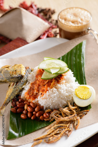Photography Nasi Lemak, malaysia favorite food.