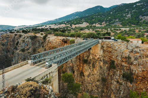 Bridge, Aradena gorge. Crete. Greece photo