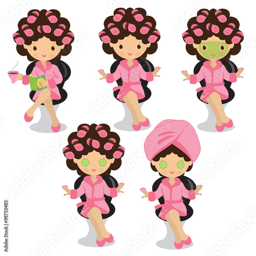 Beauty spa  vector illustration