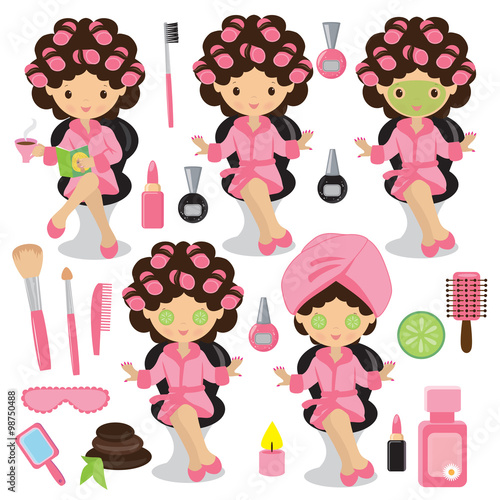 Beauty spa  vector illustration