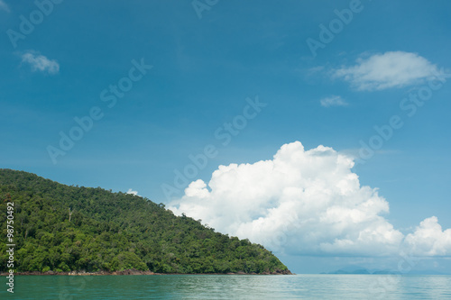 Rock Island Tropical ocean landscape at Lipe island, Thailand