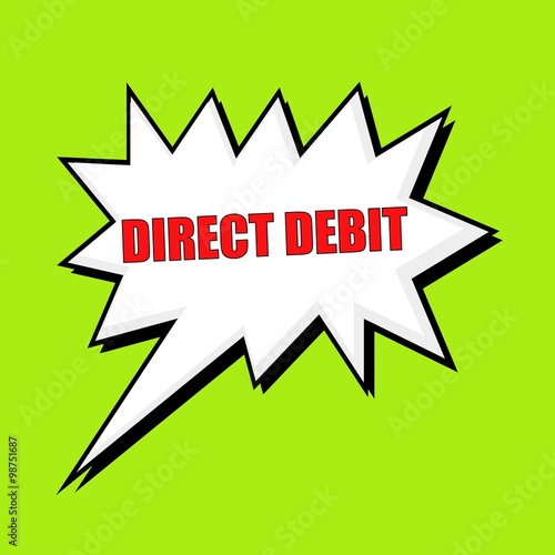 Direct Debit wording speech bubble