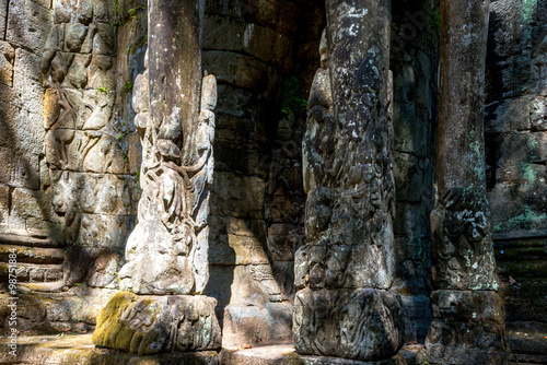 Bayon Temple (Angkor Thom) Siem Reap Cambodia  Dec 2015 photo