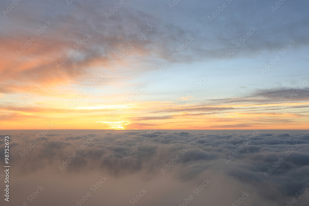 sunrise on mountain peak sunrise on mountain peak