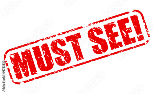 MUST SEE red stamp text