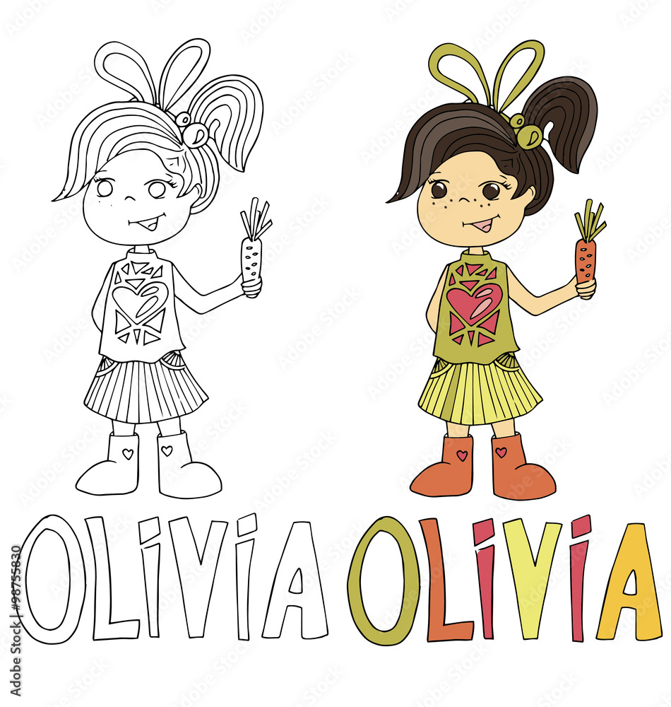 the simple drawing cartoon and with color of the image of children with different names in the compatibility with the character the simple drawing cartoon and with color of the image of children with different names in the compatibility with the character