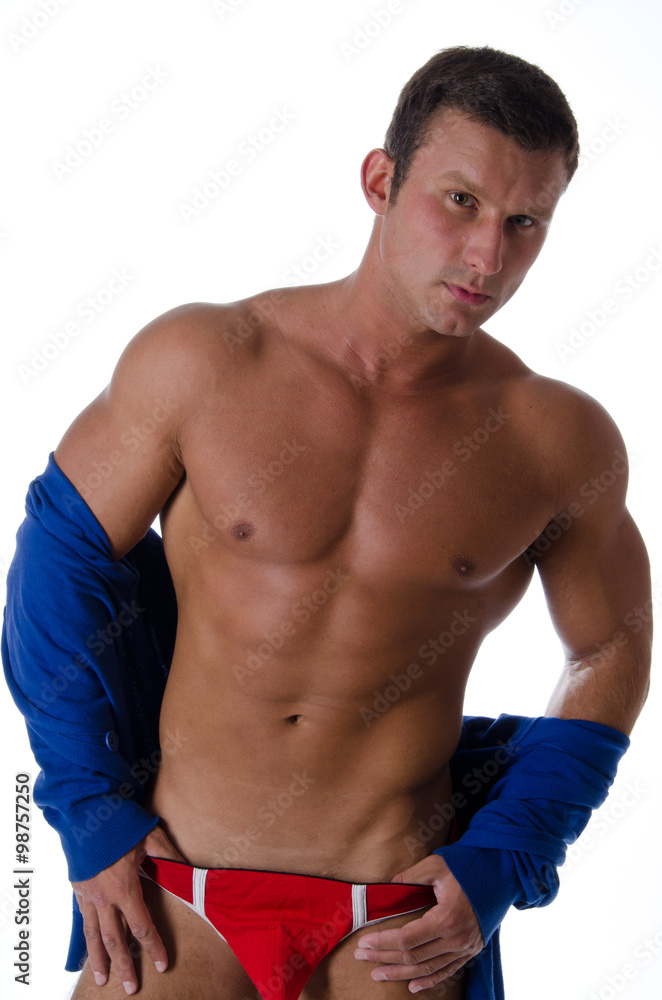 Fototapeta premium Valentine's Day. Sexy guy.