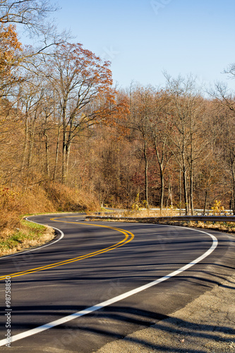 Winding road in Virginia