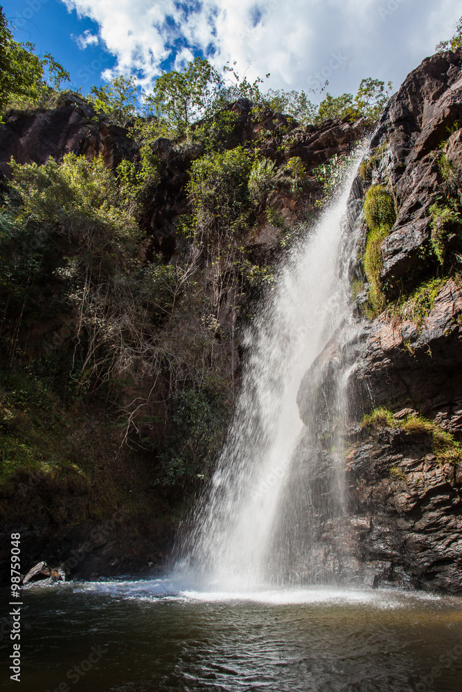 Fototapeta premium Waterfall at Chapada dos Guimaraes - Mato Grosso - Brazil