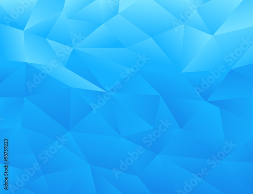 Blue Polygonal Mosaic Background