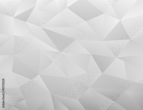 White Polygonal Mosaic Background © ajibon
