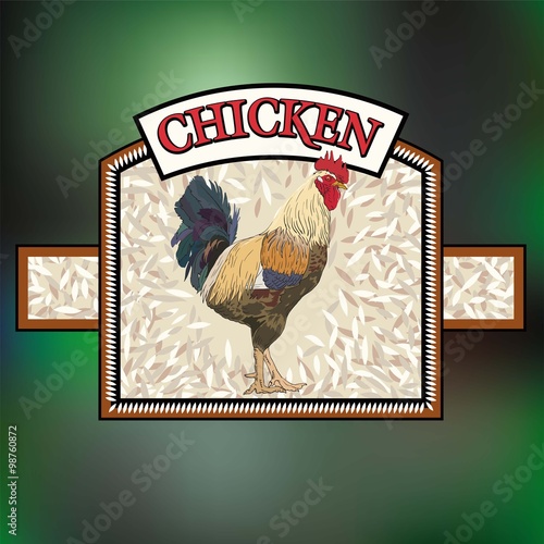beautiful and proud rooster