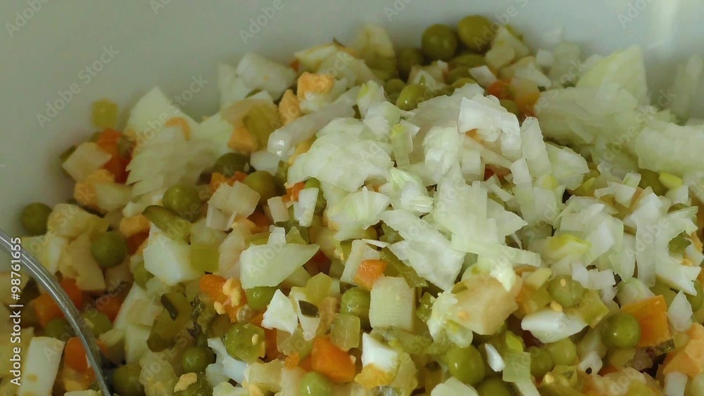 Salad preparation background with cucumber, egg, potato,carrot
Salad preparation background with cucumber, egg, potato,carrot