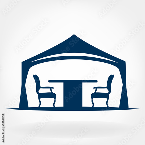 wedding or entertainment tent logo
