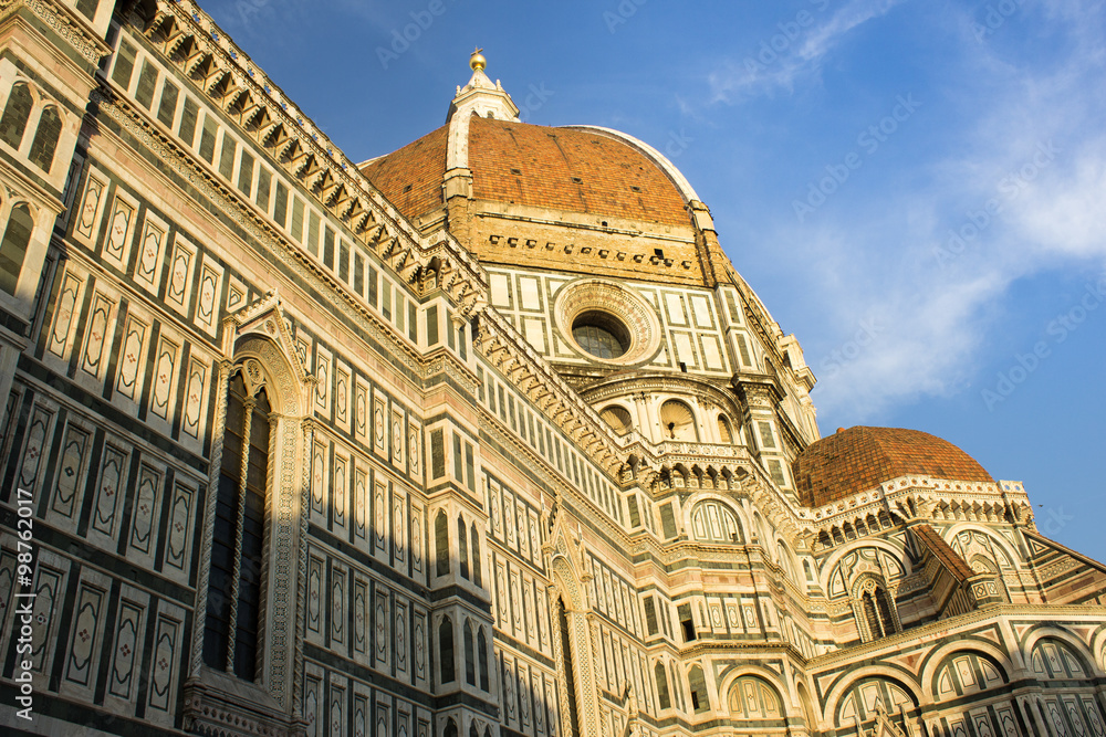 Florence Santa Maria del Fiore Cathedral at sunset