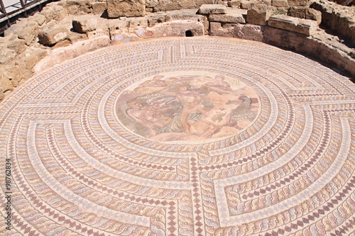 Roman monuments Kourion, Cyprus photo