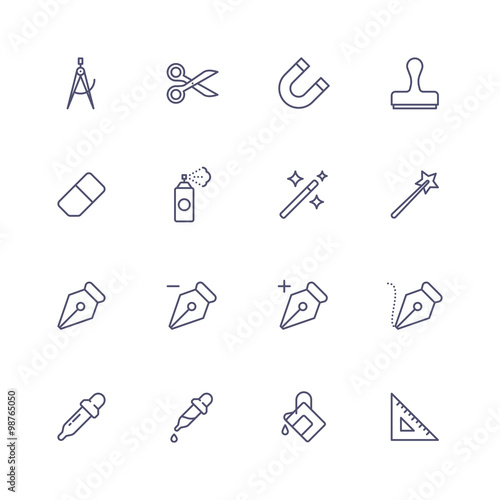 Design tools icons