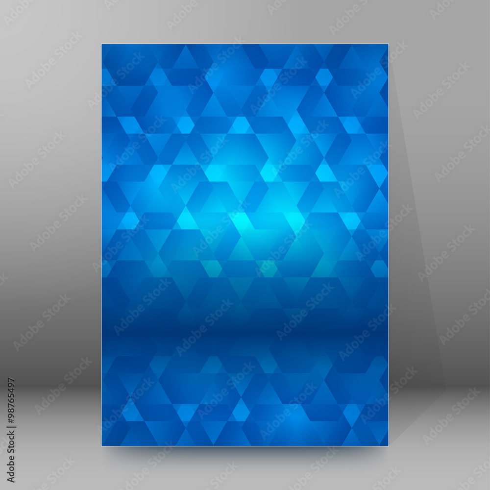 blue glow figures cover page brochure background blue glow figures cover page brochure background