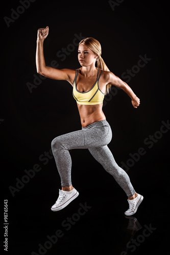 Young sporty well formed woman 