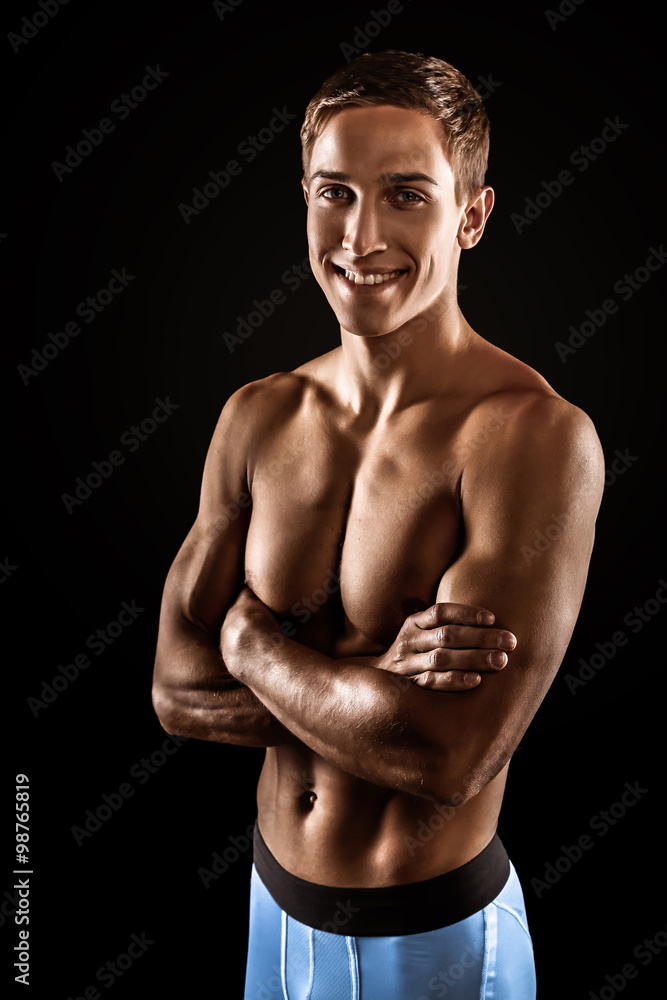 Fototapeta premium Young sporty well formed man