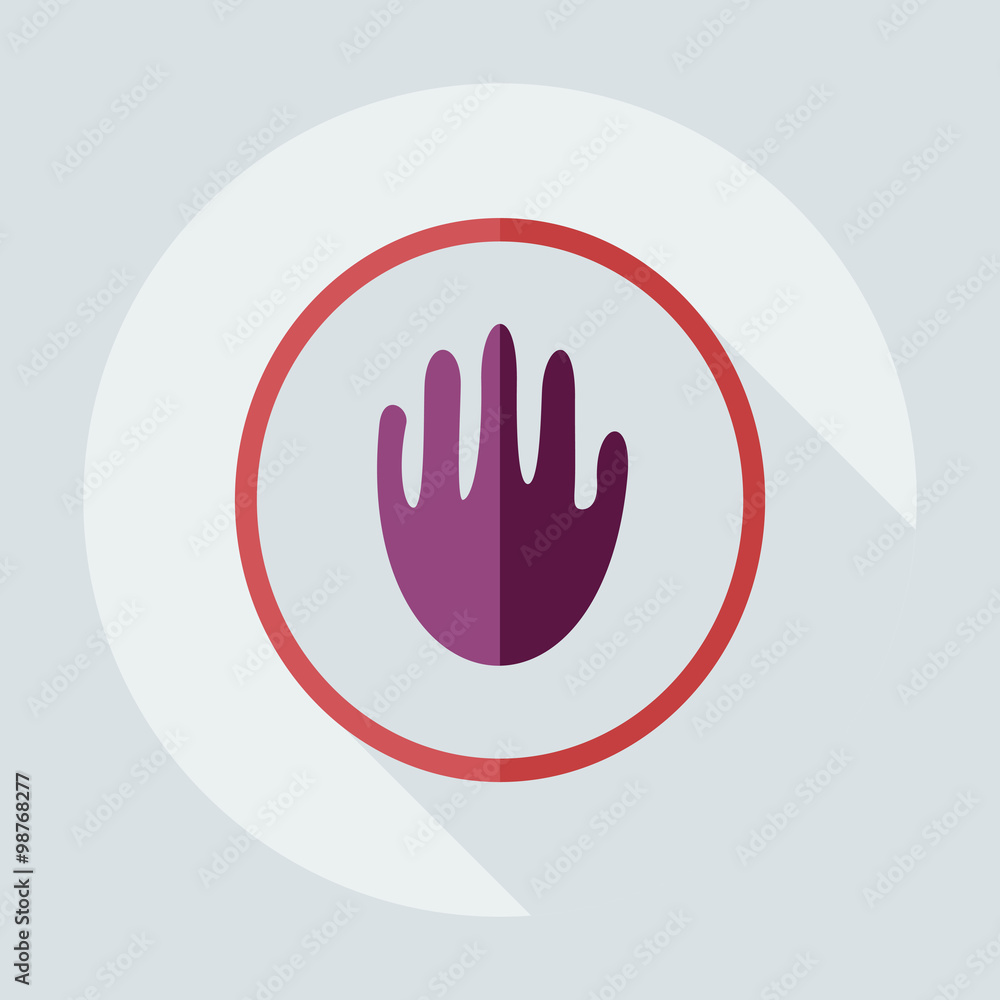 Flat modern design with shadow icons warning Flat modern design with shadow icons warning