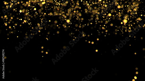 Gold confetti