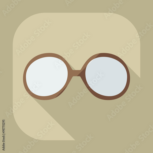 Flat modern design with shadow icon optics