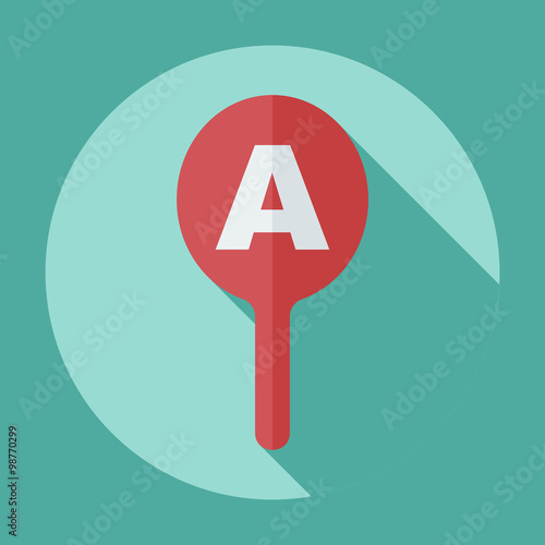 Flat modern design with shadow icon optics