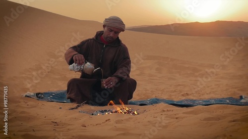 a tea in the desert