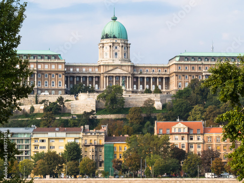 View of the Danube river and Royal Palace, Budapest, Hungary
