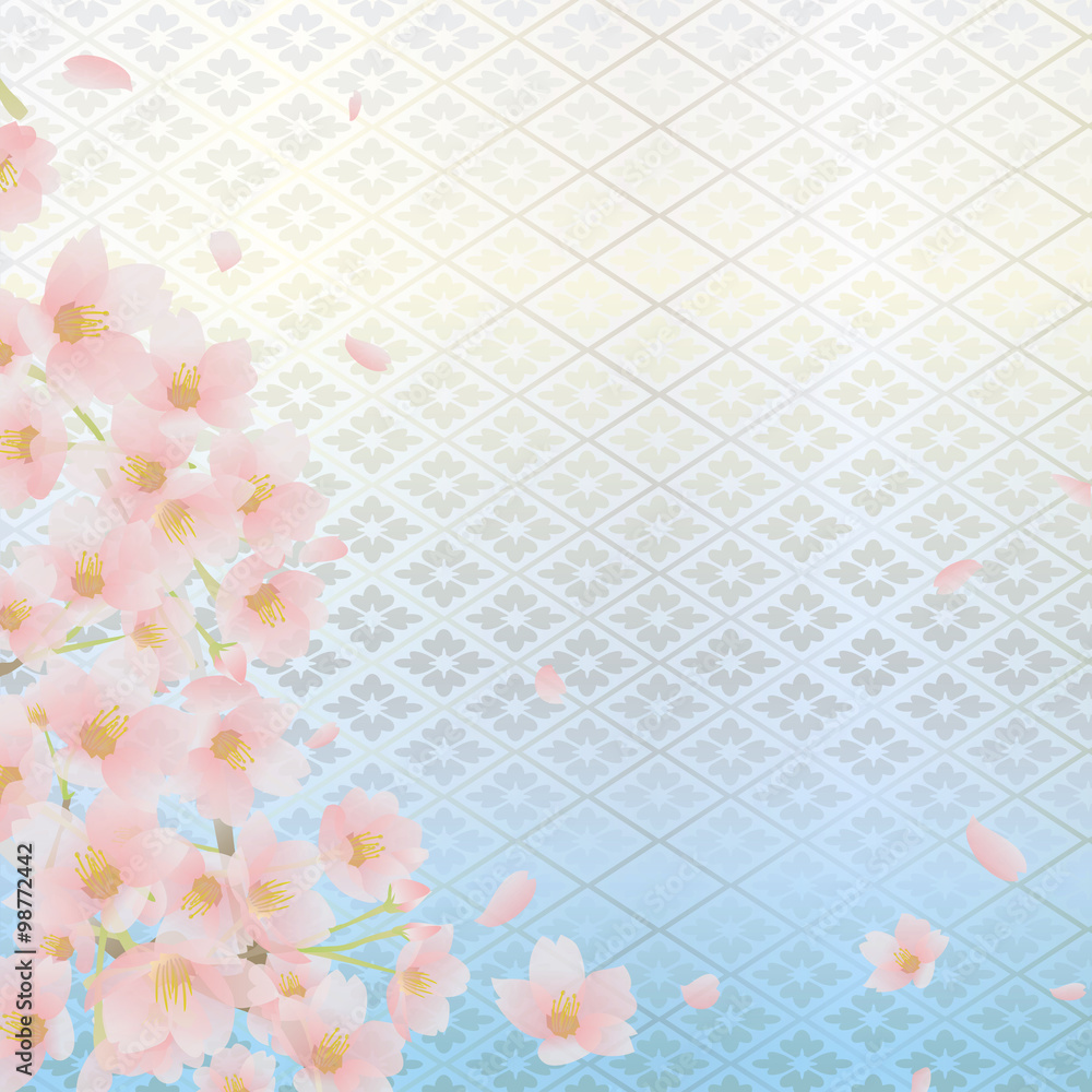 Obraz premium 梅 桜 和柄