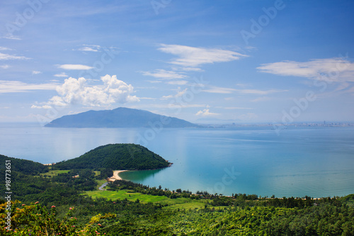 Wallpaper Mural Nam Chon Bay - Hai Van pass, Da Nang, Vietnam. Tourists can see the shape of a large dragon winding bends under Hai Van Pass. Torontodigital.ca