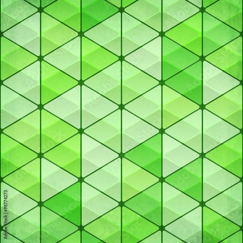 Green vintage triangles vector background