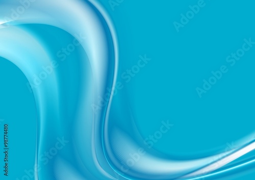 Abstract blue wavy background