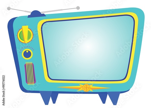 Funky Fifties style television emblem