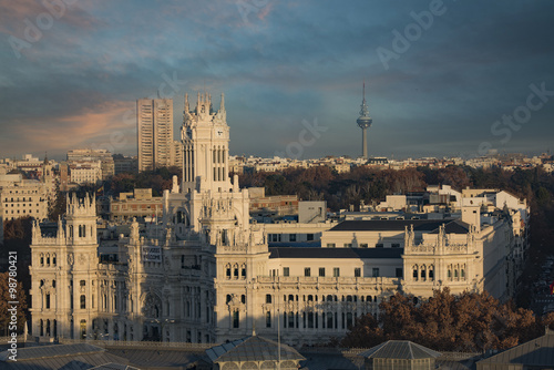 Madrid skyline: Cybele Palace