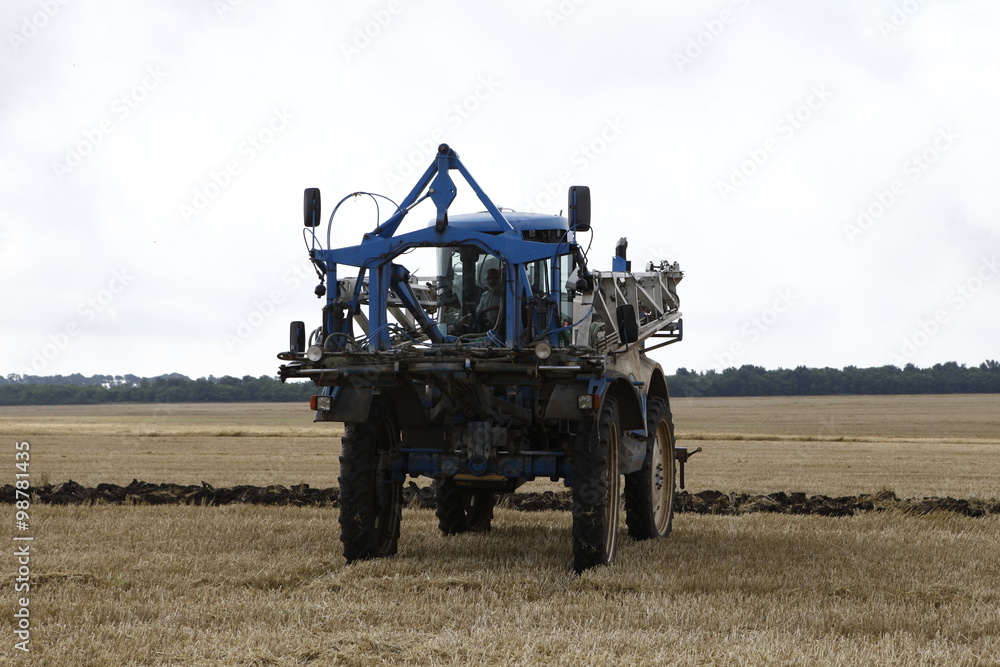 Fototapeta premium Vehicle at Fields