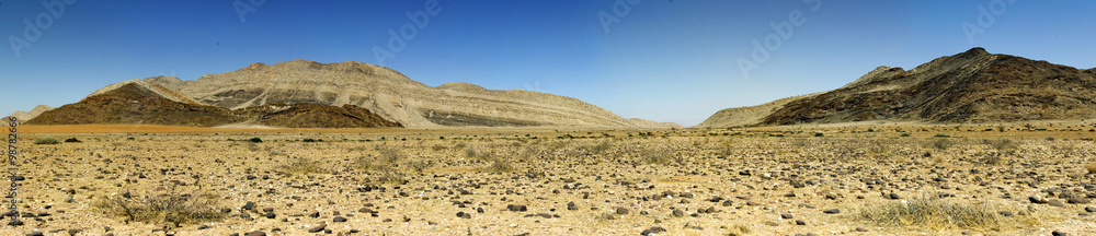 Panoramic Desert Landscape in Namibia