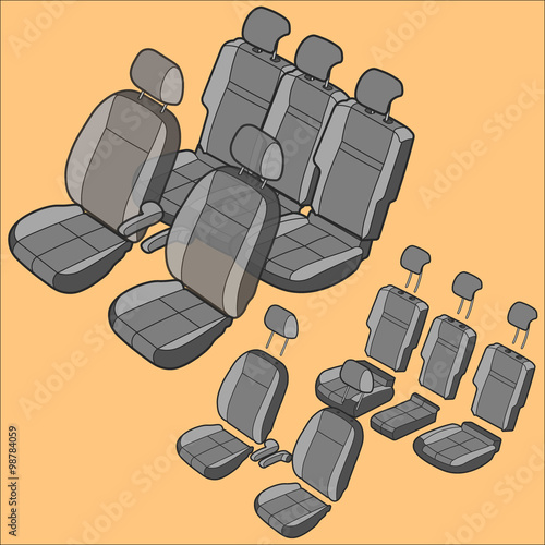 Isolated Car Seat