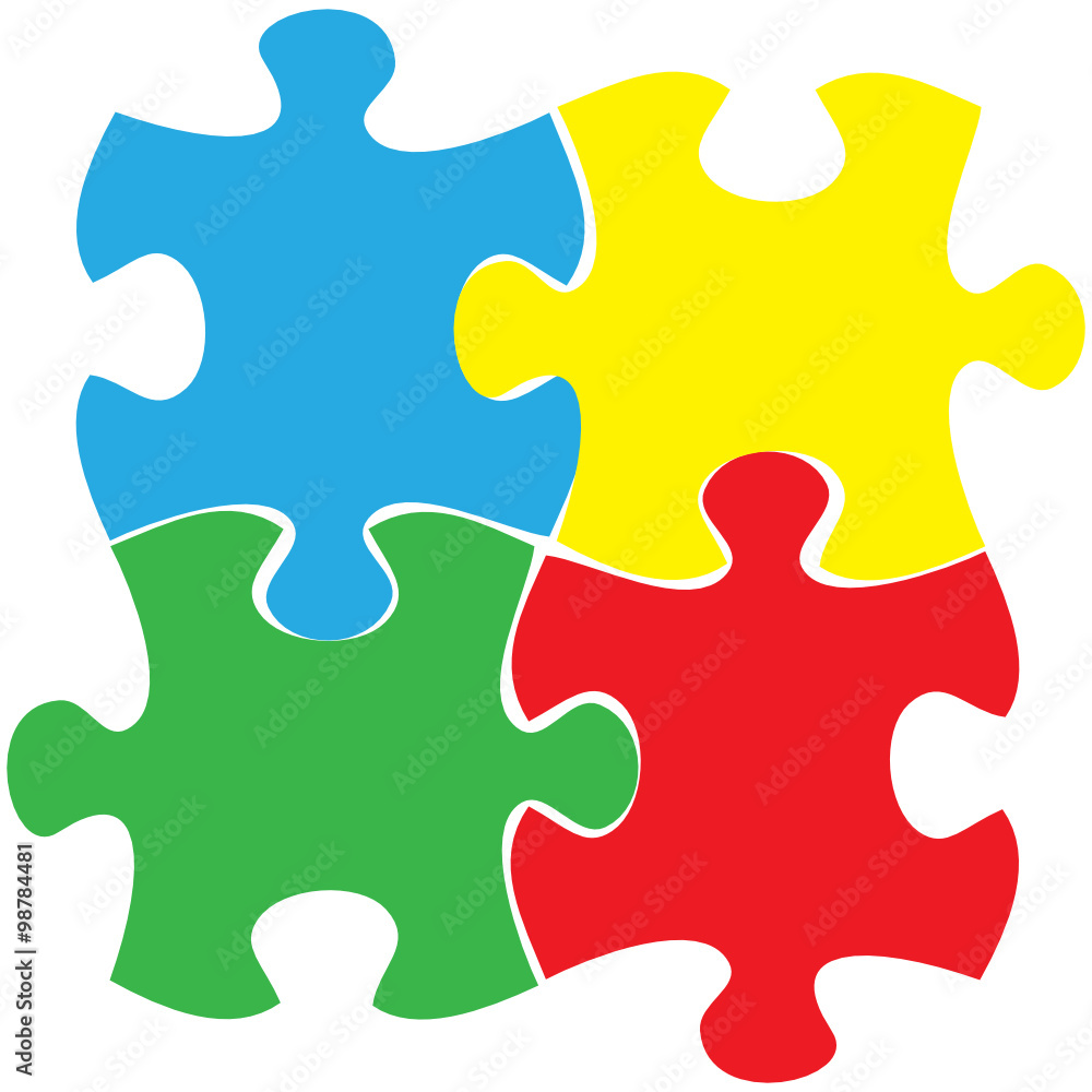 Fototapeta premium puzzles icon