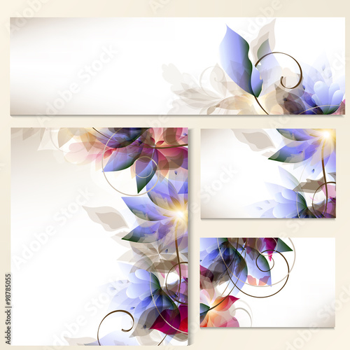 Set of corporate identity templates for design
