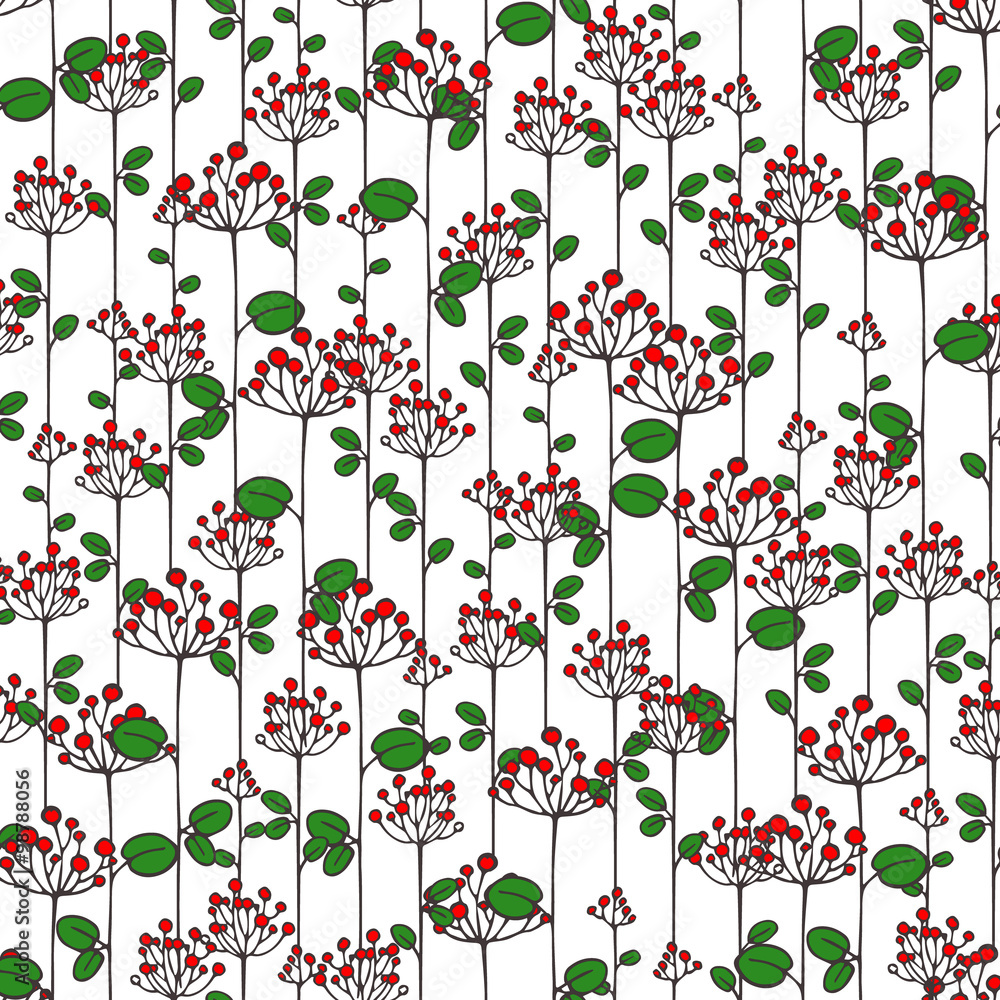 Texture with abstract floral branches Texture with abstract floral branches